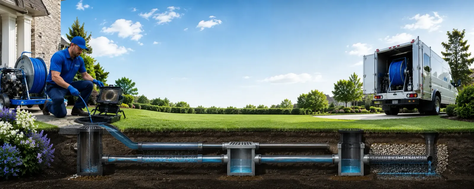 Outdoor drain cleaning information for Wells, MN